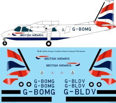 1:72 British Airways (Chatham) BN.2A Islander