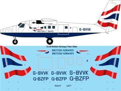 1:72 British Airways (Chatham) DHC-6 Twin Otter