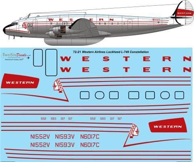 1:72 Western Airlines L.749 Constellation