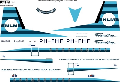 1:72 NLM Heritage Flight Fokker F.27