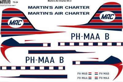 1:72 Martin's Air Charter Douglas DC-3