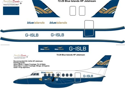 1:72 Blue Islands HP. Jetstream 31