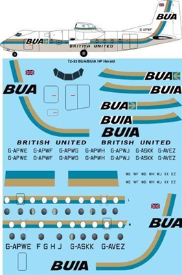 1:72 British United Island Airways HPR7 Herald