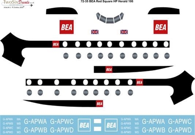 1:72 BEA (red square) HPR7 Herald