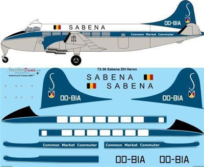 1:72 Sabena Dh.114 Heron