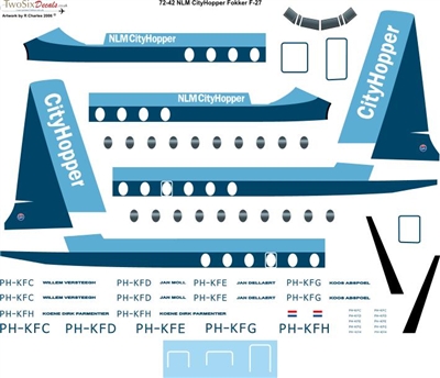 1:72 NLM CityHopper Fokker F.27