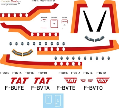 1:72 TAT (France) Fokker F.27 (red cs)