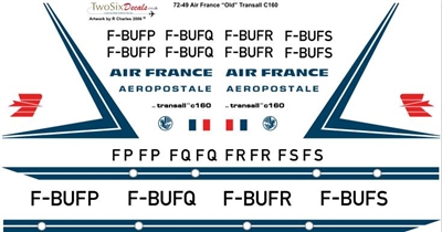 1:72 Air France (early cs) C.160 Transall