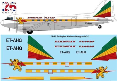 1:72 Ethiopian Airlines Douglas DC-3