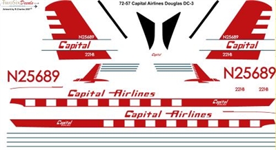 1:72 Capital Airlines Douglas DC-3