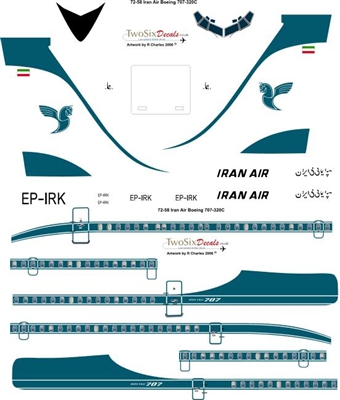 1:72 Iran Air Boeing 707-320B