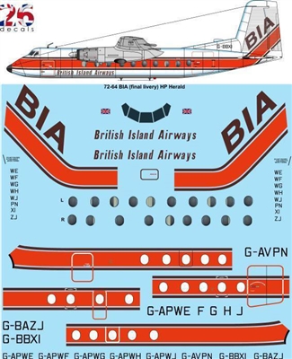 1:72 British Island Airways (late cs) HP Herald