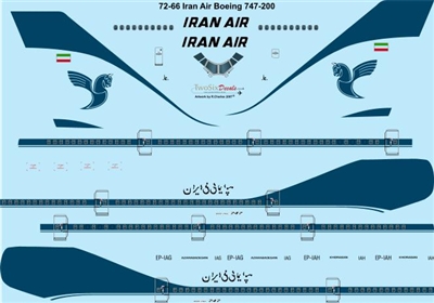 1:72 Iran Air Boeing 747-200B