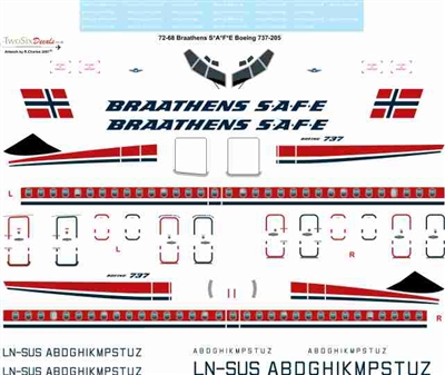 1:72 Braathens SAFE Boeing 737-200