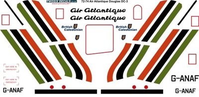 1:72 Air Atlantique (green/orange/black) Douglas DC-3