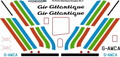 1:72 Air Atlantique (orange/lime/blue) Douglas DC-3
