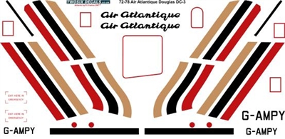 1:72 Air Atlantique (orange & red) Douglas DC-3