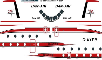 1:72 Dan Air London Nord 262A
