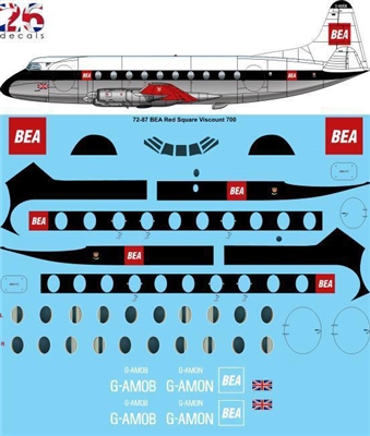 1:72 BEA Vickers Viscount 800