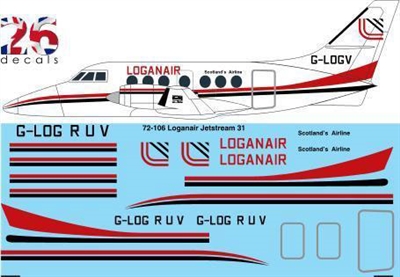 1:72 Loganair Bae 3101 Jetstream 31