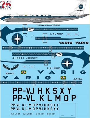 1:72 Varig Boeing 707-320B