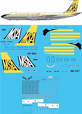 1:72 Malaysia Singapore Boeing 707-320B
