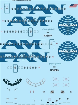 1:72 Pan Am Boeing 727-200