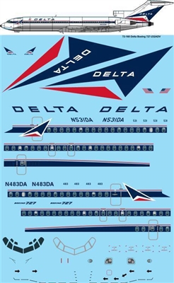 1:72 Delta Airlines Boeing 727-200