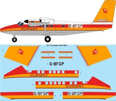 1:72 Aurigny Airlines DHC-6 Twin Otter 300