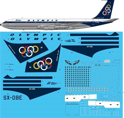 1:72 Olympic Airlines Boeing 707-320B