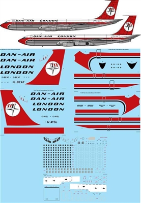 1:72 Dan Air London Boeing 707-320