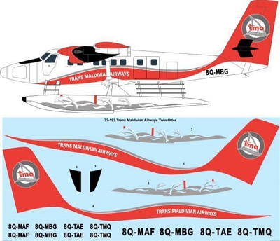 1:72 Trans Maldivian DHC-6 Twin Otter on floats