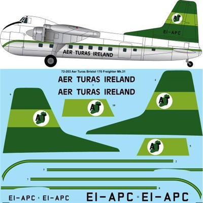 1:72 Aer Turas Bristol 170 Freighter Mk 31
