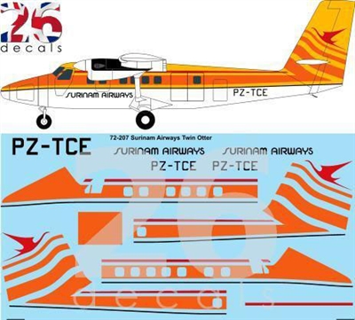 1:144 Surinam Airways De Havilland Canada DHC-6 Twin Otter