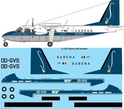 1:72 SABENA BN.2A Islander