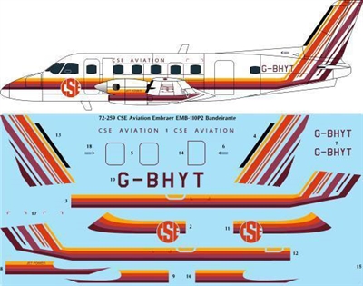 1:72 CSE Aviation Embraer 110P2 Bandeirante