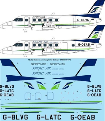 1:72 Business Air / Knight Air Embraer EMB-110P1/P2