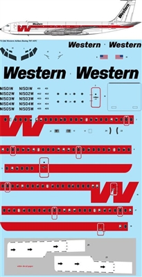 1:72 Western Airlines Boeing 707-320C