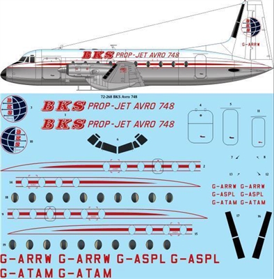 1:72 BKS Air Transport Avro 748 (HS.748)