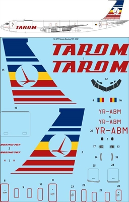 1:72 Tarom (Cargo) Boeing 707-320C