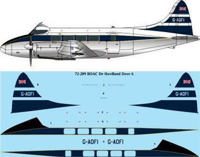1:72 BOAC Dh.114 Heron 2B
