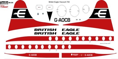 1:96 British Eagle Vickers Viscount 700