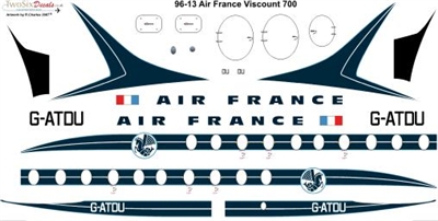 1:96 Air France Vickers Viscount 700