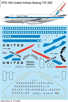 1:100 United Airlines Boeing 737-200