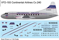 1:126 Continental Airlines Convair 240