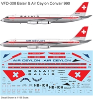 1:135 Balair Convair 990