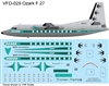 1:144 Ozark Airlines (delivery cs) Fokker F.27