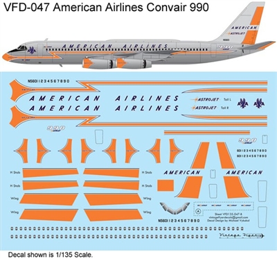 1:144 American Airlines (delivery cs) Convair 990