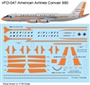 1:144 American Airlines (delivery cs) Convair 990