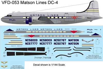 1:144 Matson Airlines Douglas DC-4